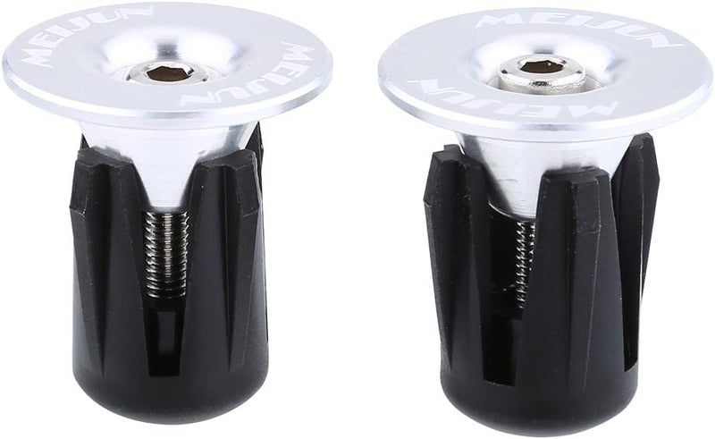woobles Handlebar End Plug, Aluminum Handlebar Grips Handle Bar Cap Stoppers for Bicycle Cycling MTB Road(2pcs) - Image 2